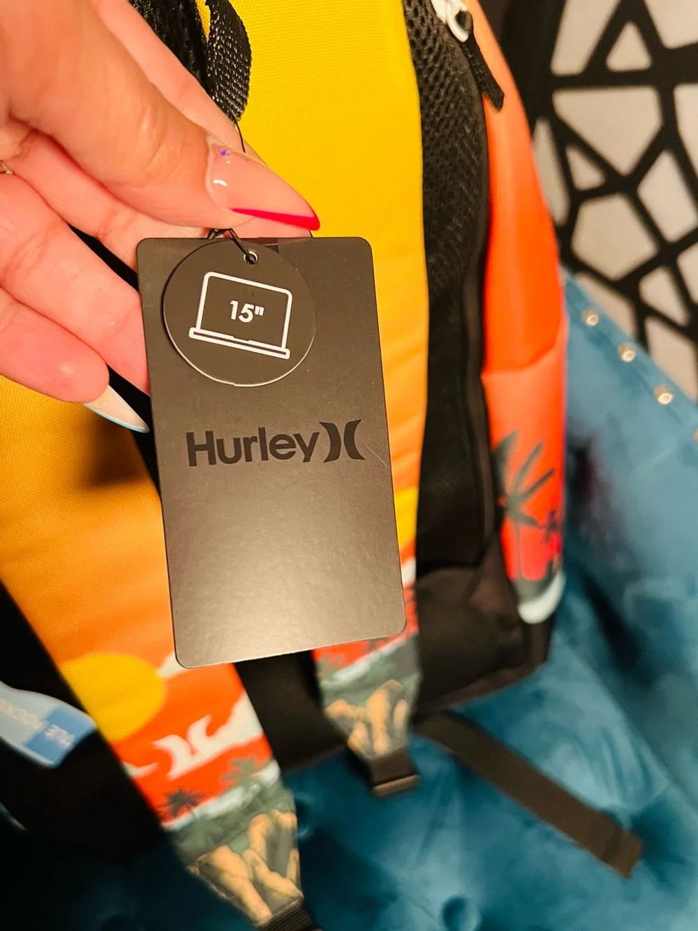 NWT Hurley Graphic Backpack Surf  🏄‍♂️ 🦖 Dino T-Rex School Book Bag 15”
